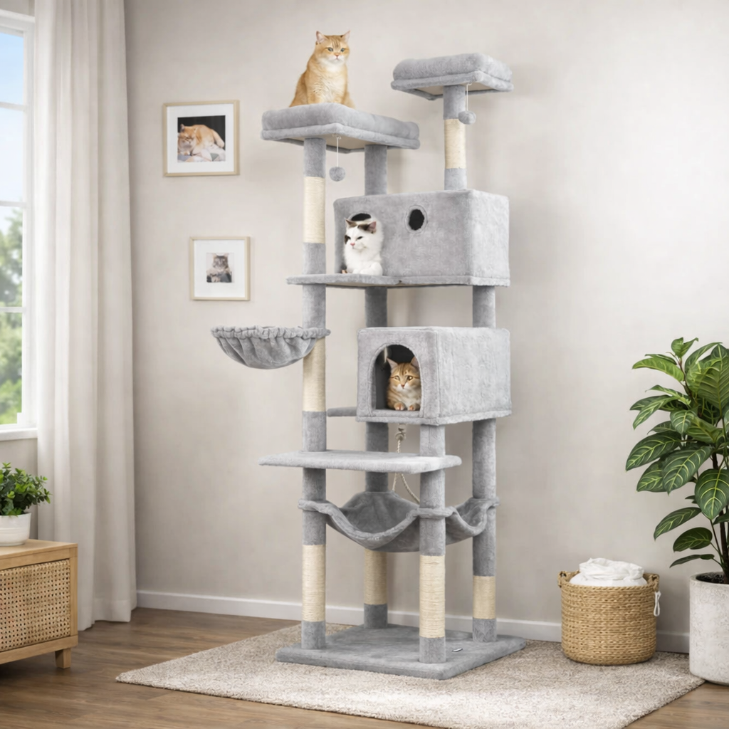 Tall Cat Climbing Tower