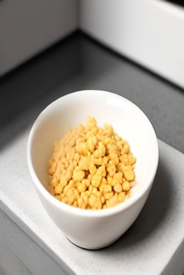 Bowl of crunchy dental cat treats